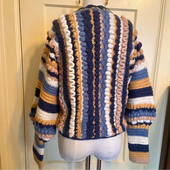 $825 RARE ✨ Ulla Johnson Runway Agostina Hand Crochet Sweater - Picture 8 of 13